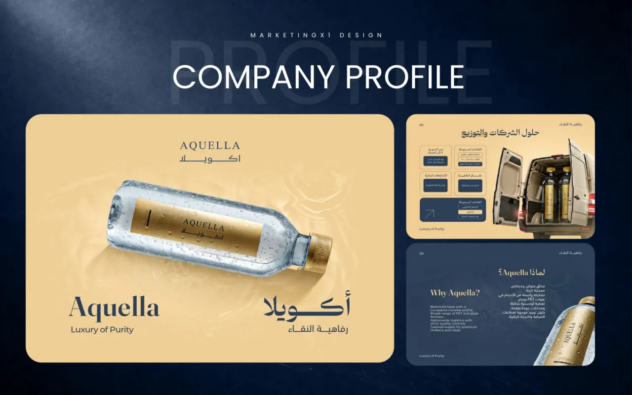 أكويلا Aquella — ملف تعريفي لعلامة مياه فاخرة