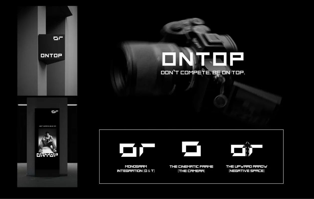 ONTOP — هوية تجارية لاستوديو تصوير وإنتاج