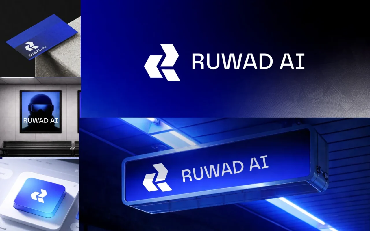 RUWAD AI — هوية تجارية لشركة ذكاء اصطناعي