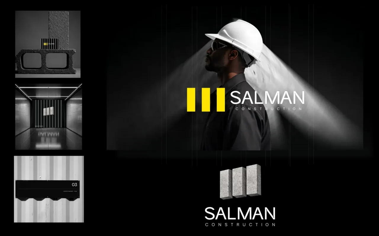 SALMAN Construction — هوية تجارية لشركة مقاولات