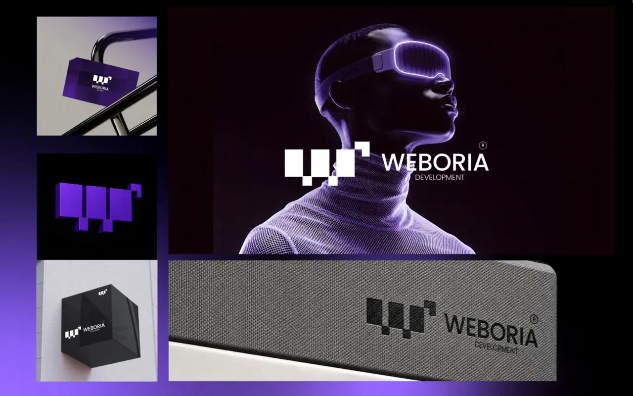 WEBORIA — هوية تجارية لشركة تطوير برمجيات
